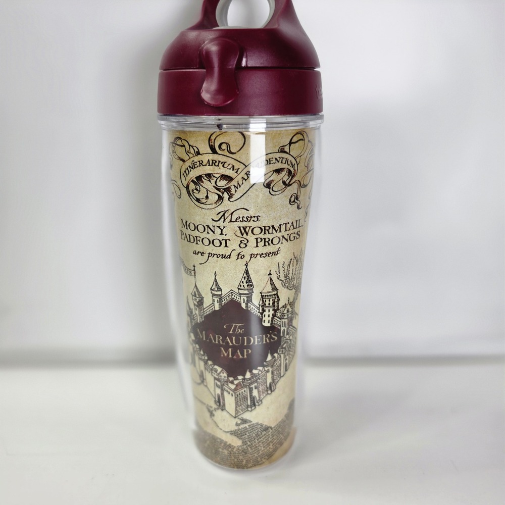 Tervis Harry Potter Marauders Map Tumbler 24oz Double Wall Insulated Cup Lid